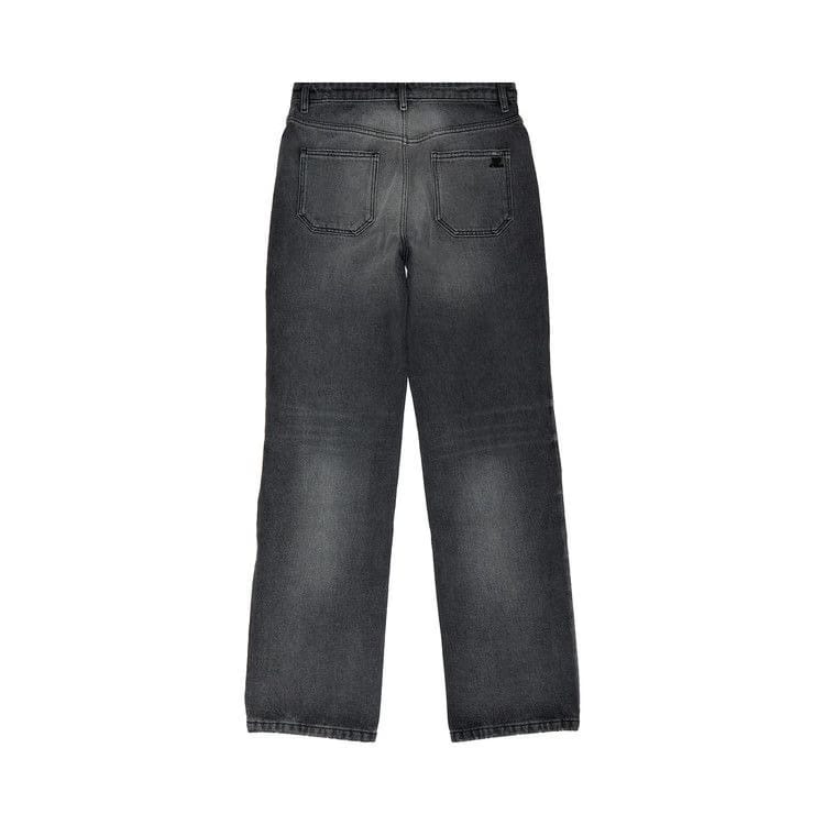 Courrèges Relaxed Denim Straight Pants Stonewashed Grey