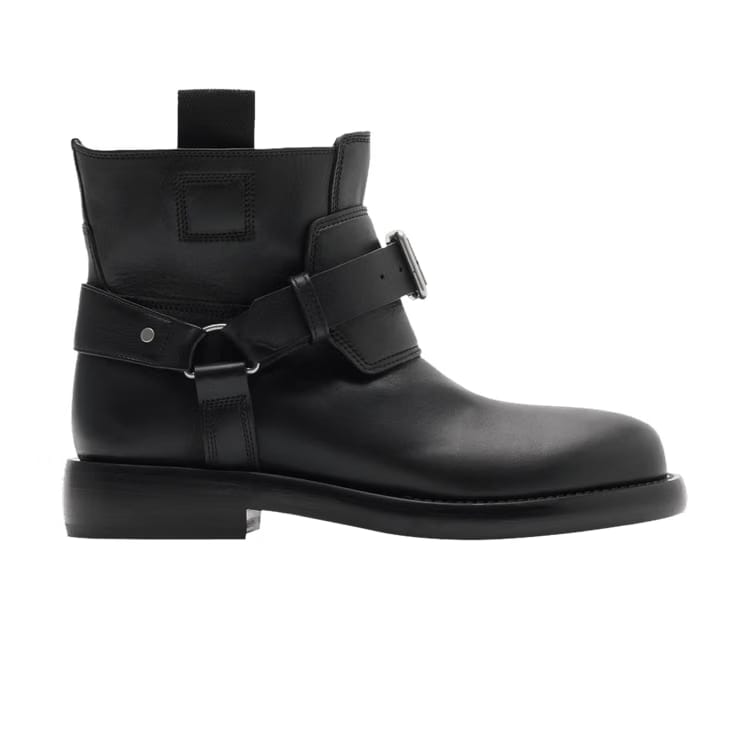 Burberry Wmns Leather Cobble Boot 'Black'