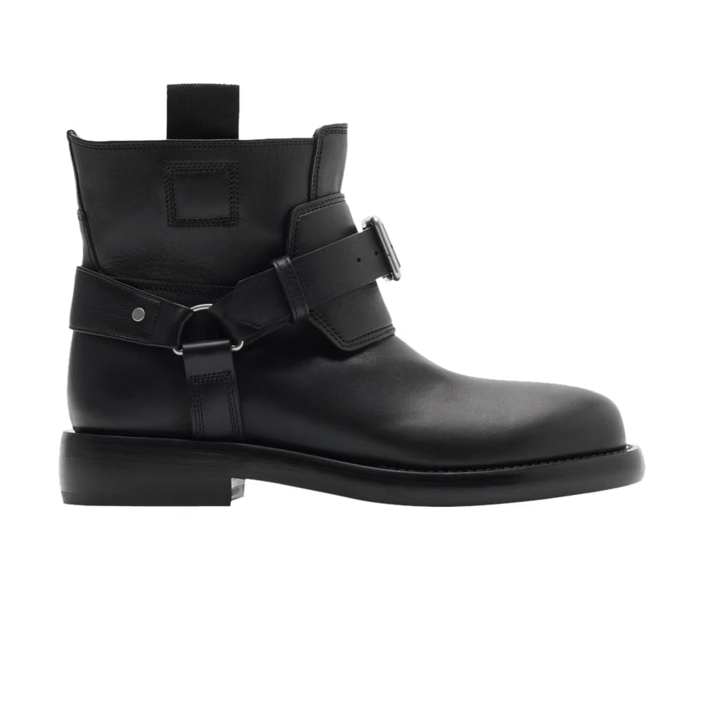 Burberry Wmns Leather Cobble Boot 'Black'