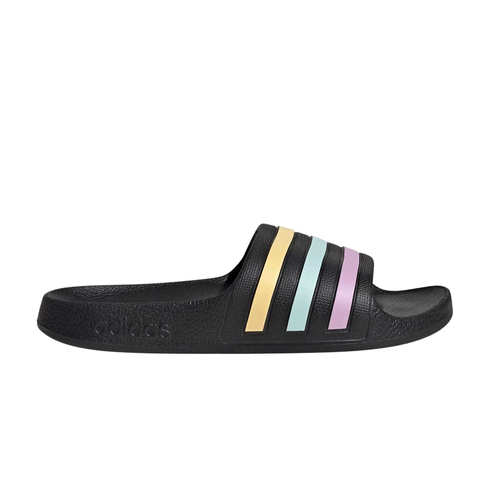 Adidas Adilette Aqua Slide K Black Orange Tint Halo Mint