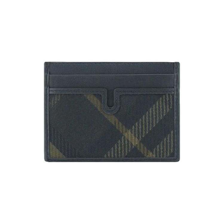 Burberry Check Printed Card Holder Shadow