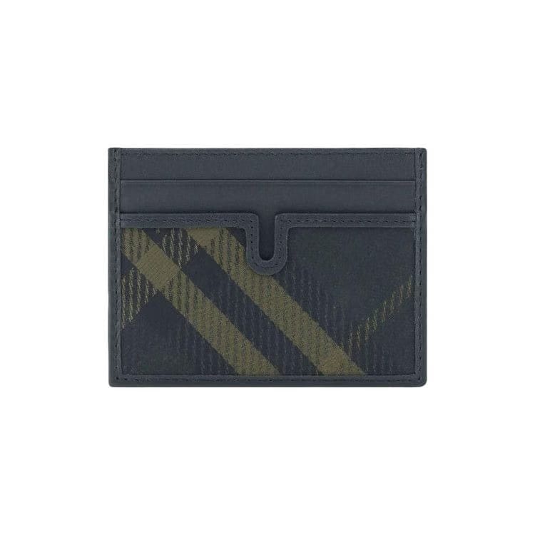 Burberry Check Printed Card Holder Shadow