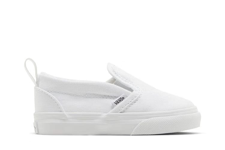 Slip-On V Toddler Triple White