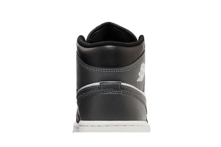 Jordan 1 Mid Black White Iron Grey