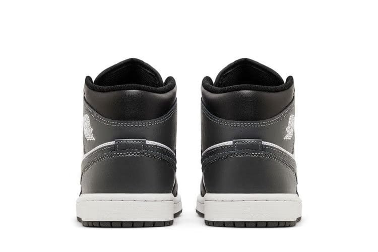 Jordan 1 Mid Black White Iron Grey