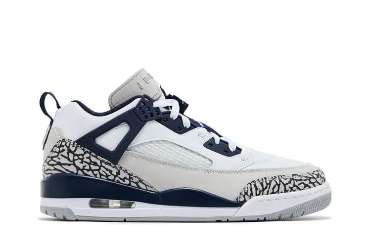 Nike Air Jordan Spizike Low Basketball Shoes White/Midnight Navy/Neutral Grey