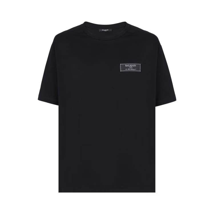 Balmain Etiquette T-Shirt Black/White