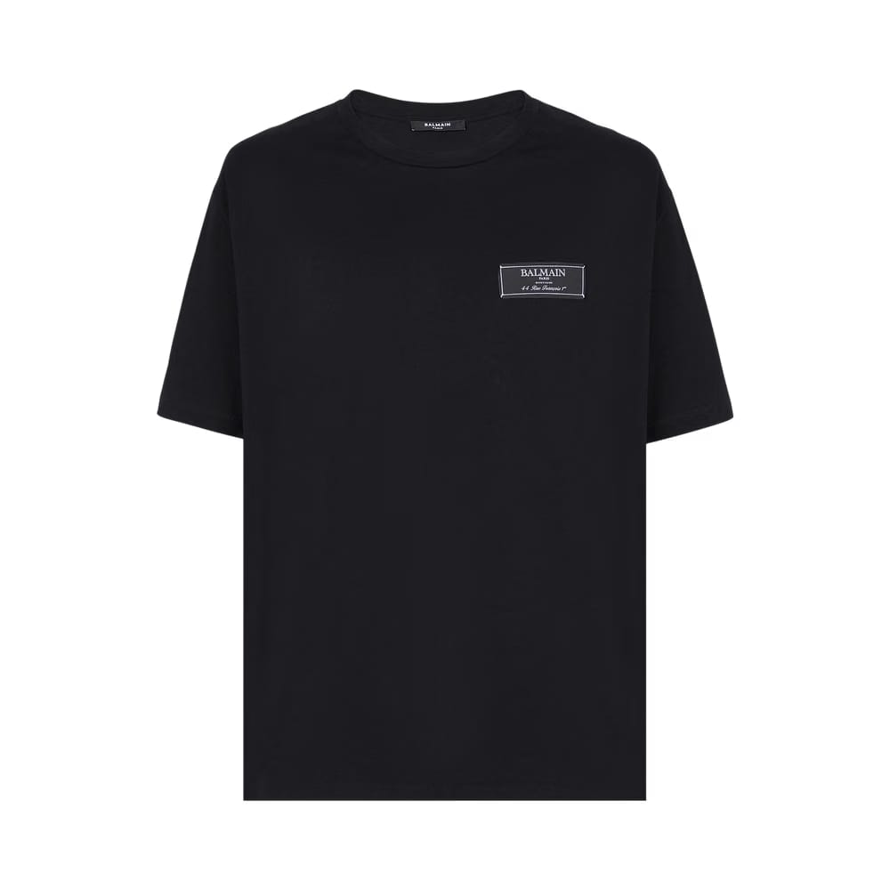 Balmain Etiquette T-Shirt Black/White