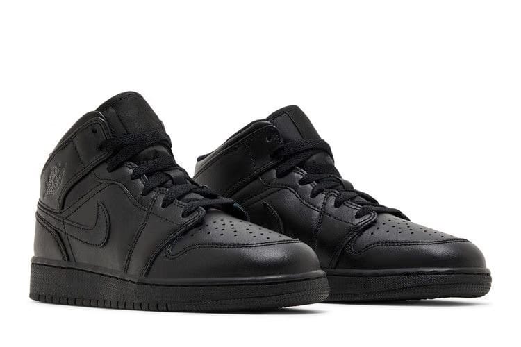 Air Jordan 1 Mid GS Triple Black 2022