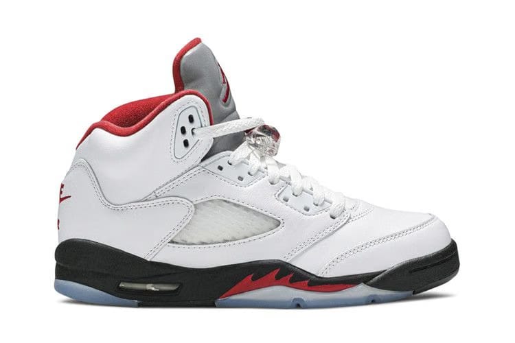 Air Jordan 5 Retro GS White Fire Red 2020