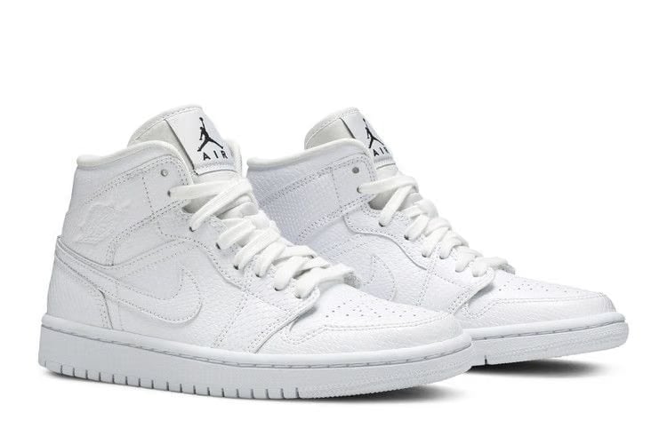 Wmns Air Jordan 1 Mid 'White Snakeskin'