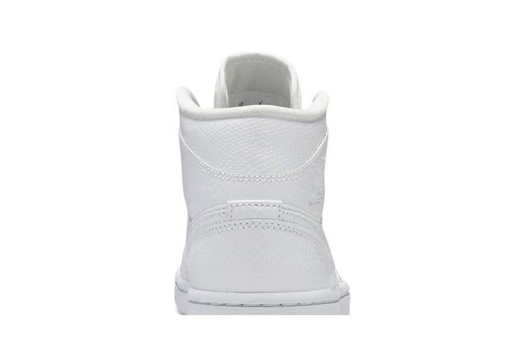 Wmns Air Jordan 1 Mid 'White Snakeskin'