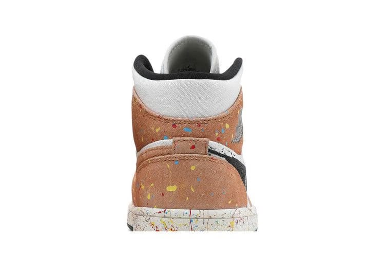 Air Jordan 1 Mid SE Brushstroke Paint Splatter