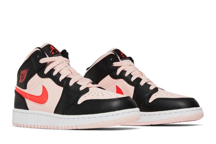 Air Jordan 1 Mid GS Black Pink Crimson