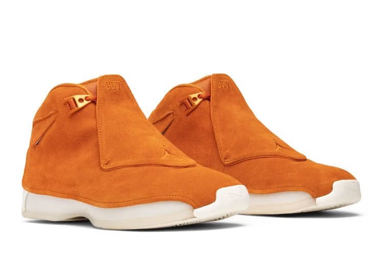 Air Jordan 18 Retro Orange Suede
