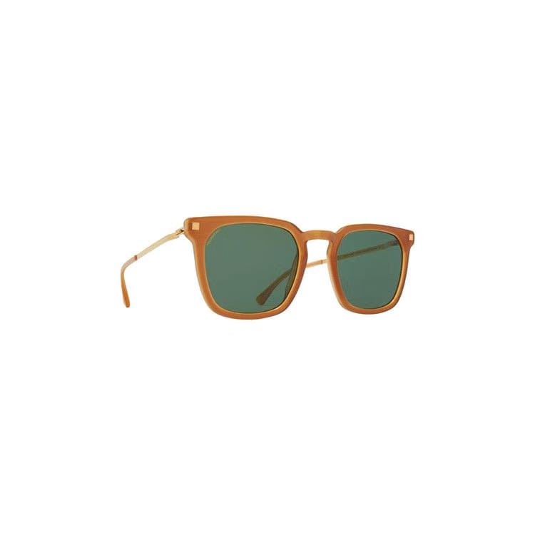 Mykita Borga Sunglasses Brown/Dark Brown/Glossy Gold/Polarized Pro Green