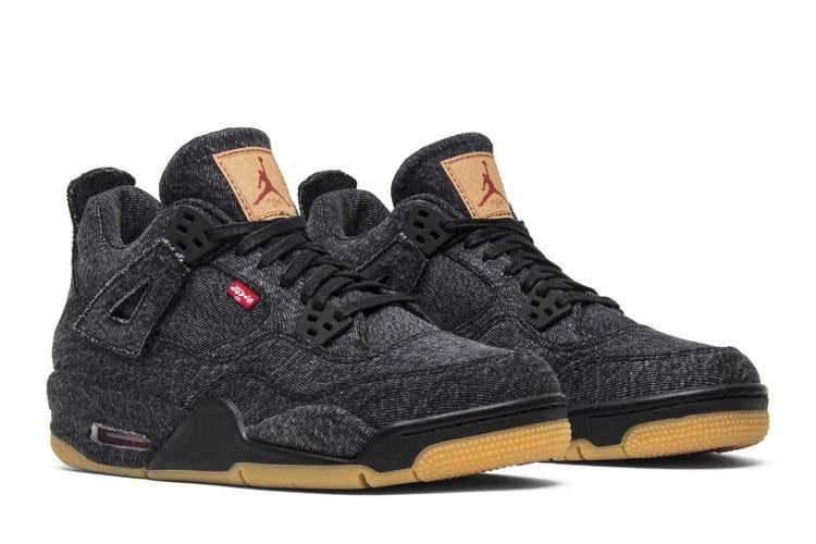 Levi's x Air Jordan 4 Retro GS Black Denim
