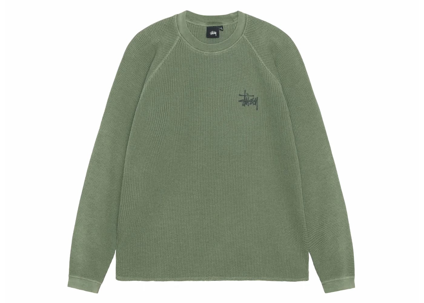 Stussy Raglan Thermal L/S Crew Pine