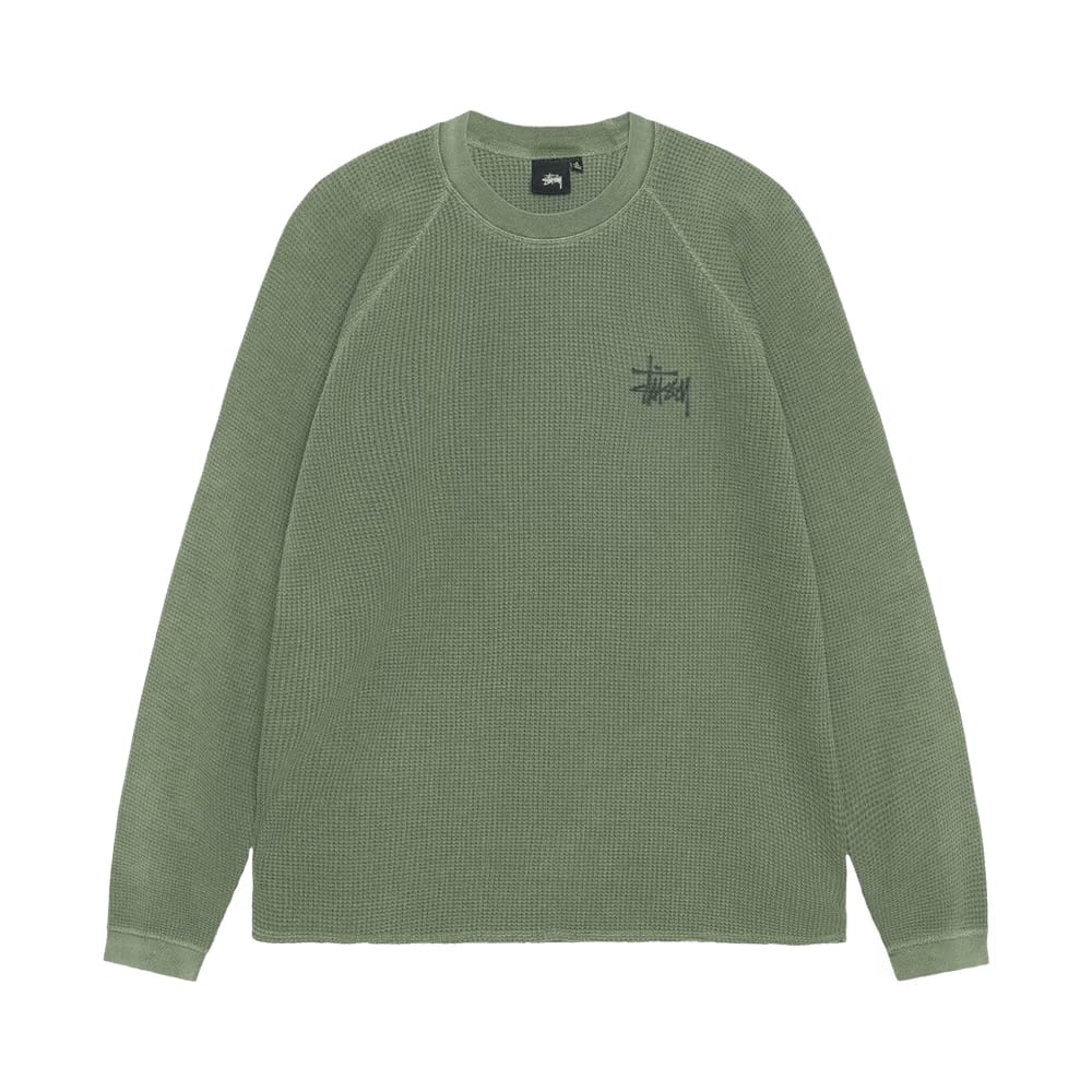 Stussy Raglan Thermal L/S Crew Pine