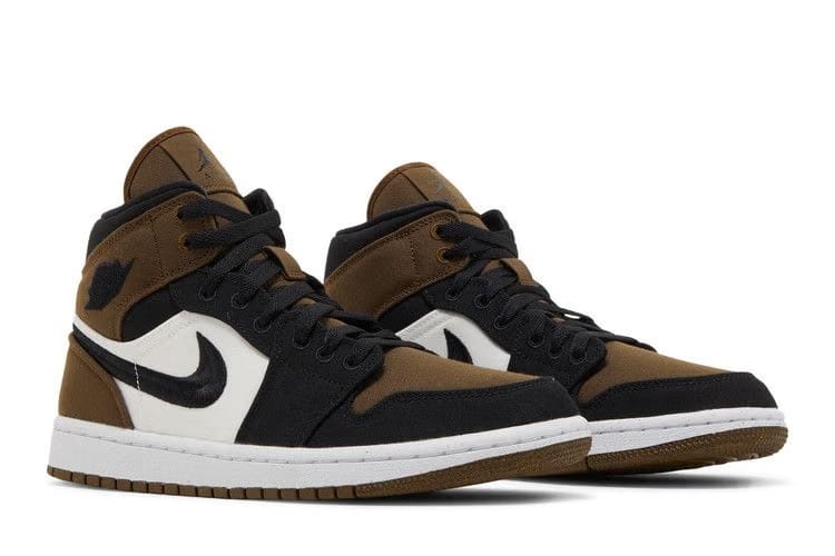 Wmns Air Jordan 1 Mid SE 'Olive Toe'