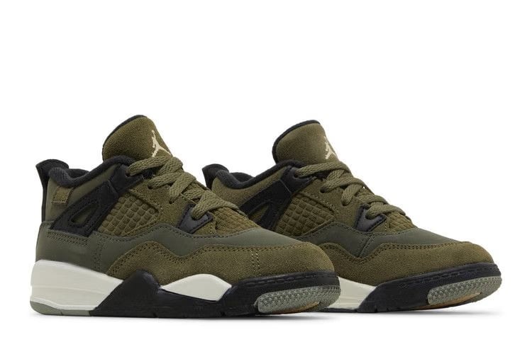 Jordan 4 Retro SE Craft Medium Olive (Toddler)