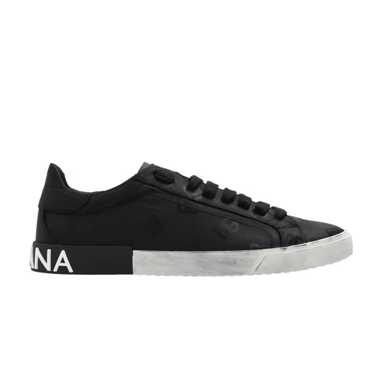 Dolce & Gabbana Portofino Vintage All Over Logo - Black