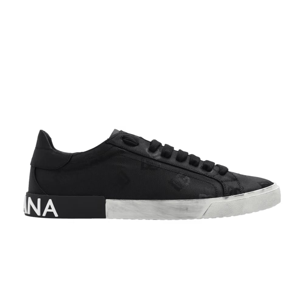 Dolce & Gabbana Portofino Vintage All Over Logo - Black