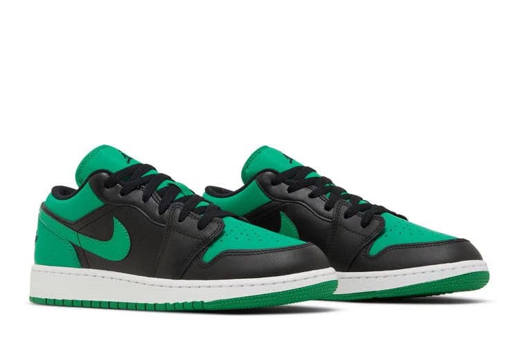 Air Jordan 1 Low GS Black Lucky Green
