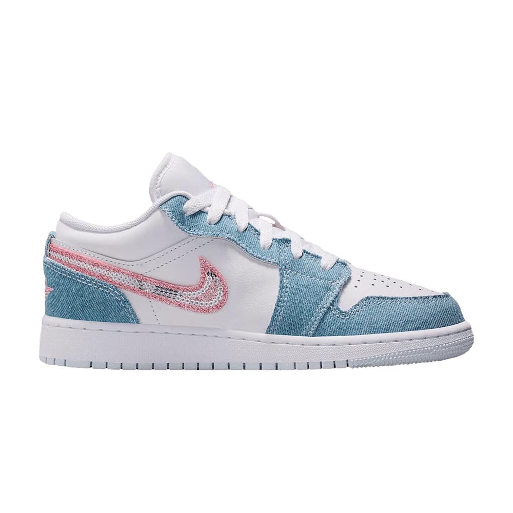 Air Jordan 1 Low GS Denim Sequin