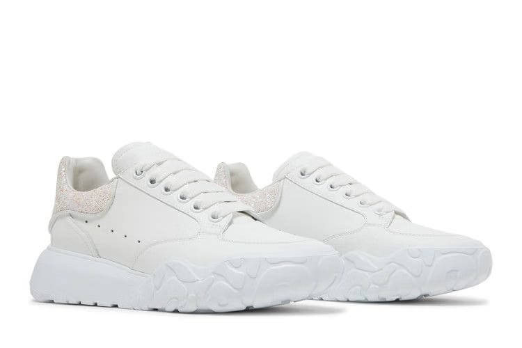 Alexander McQueen Wmns Court Trainer 'White Pink Glitter'