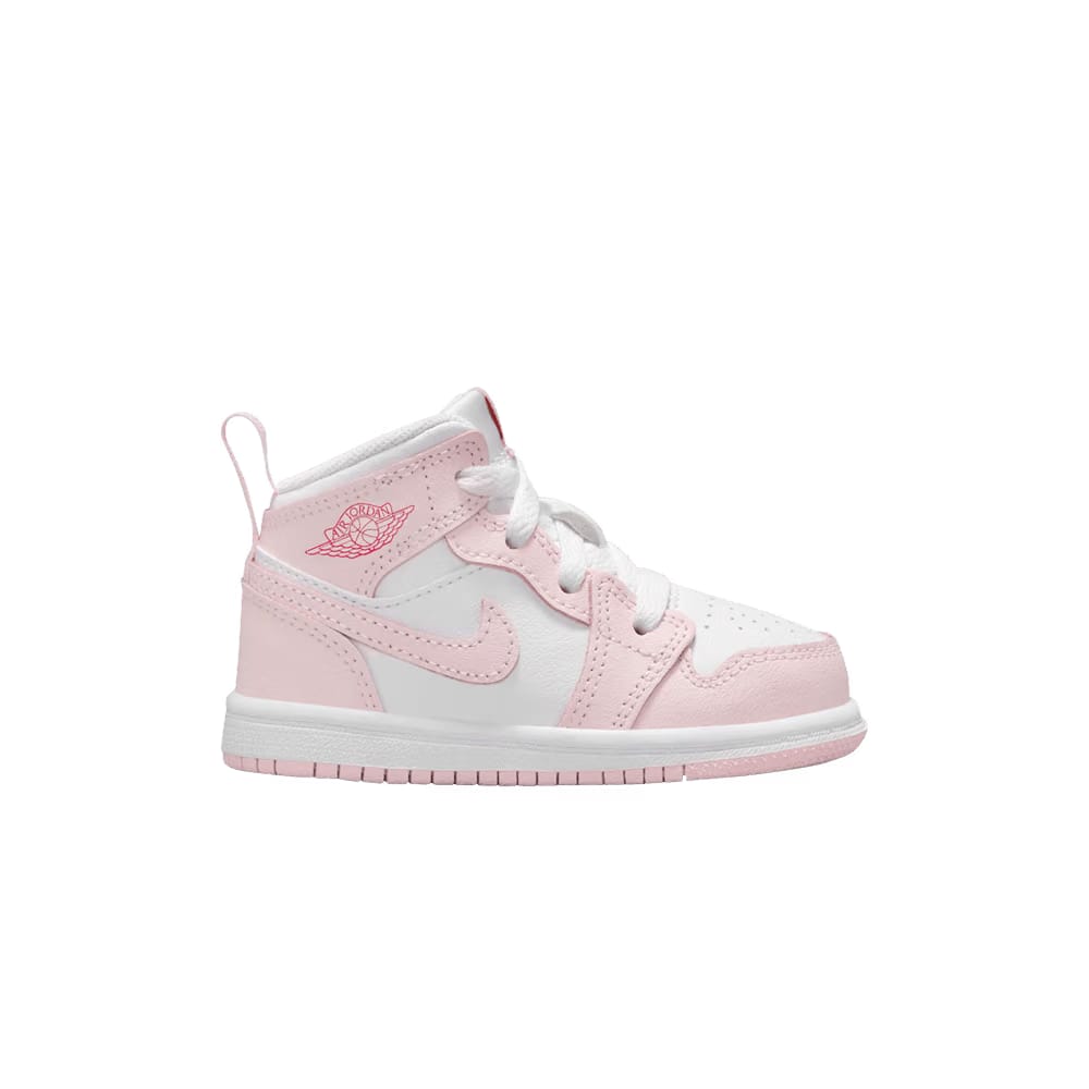 Air Jordan 1 Mid TD Pink Foam Fire Red