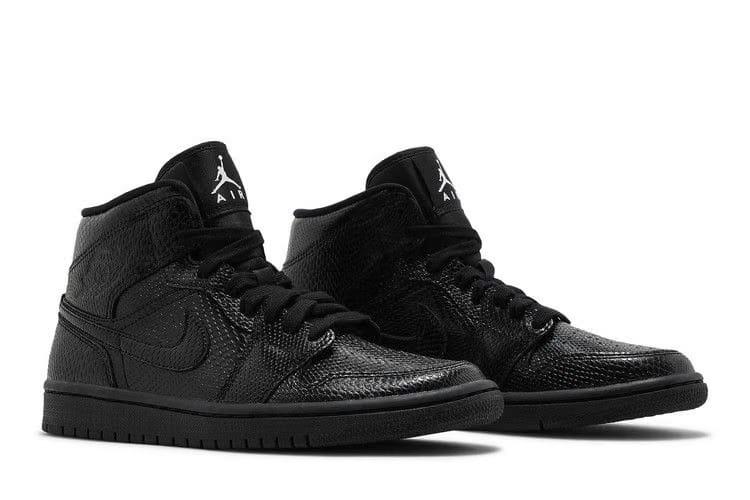Wmns Air Jordan 1 Mid 'Black Snakeskin'