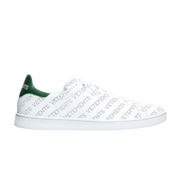 Vetements Perforated Logo Sneaker White Green