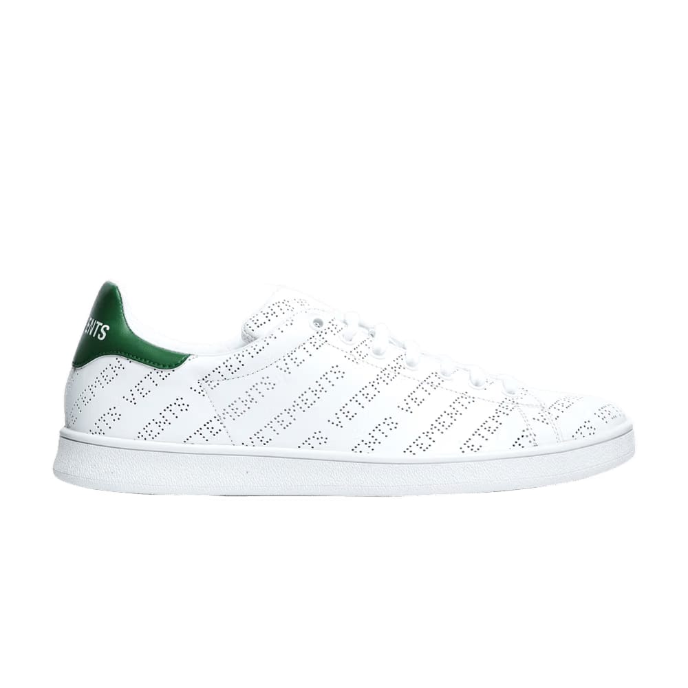 Vetements Perforated Logo Sneaker White Green