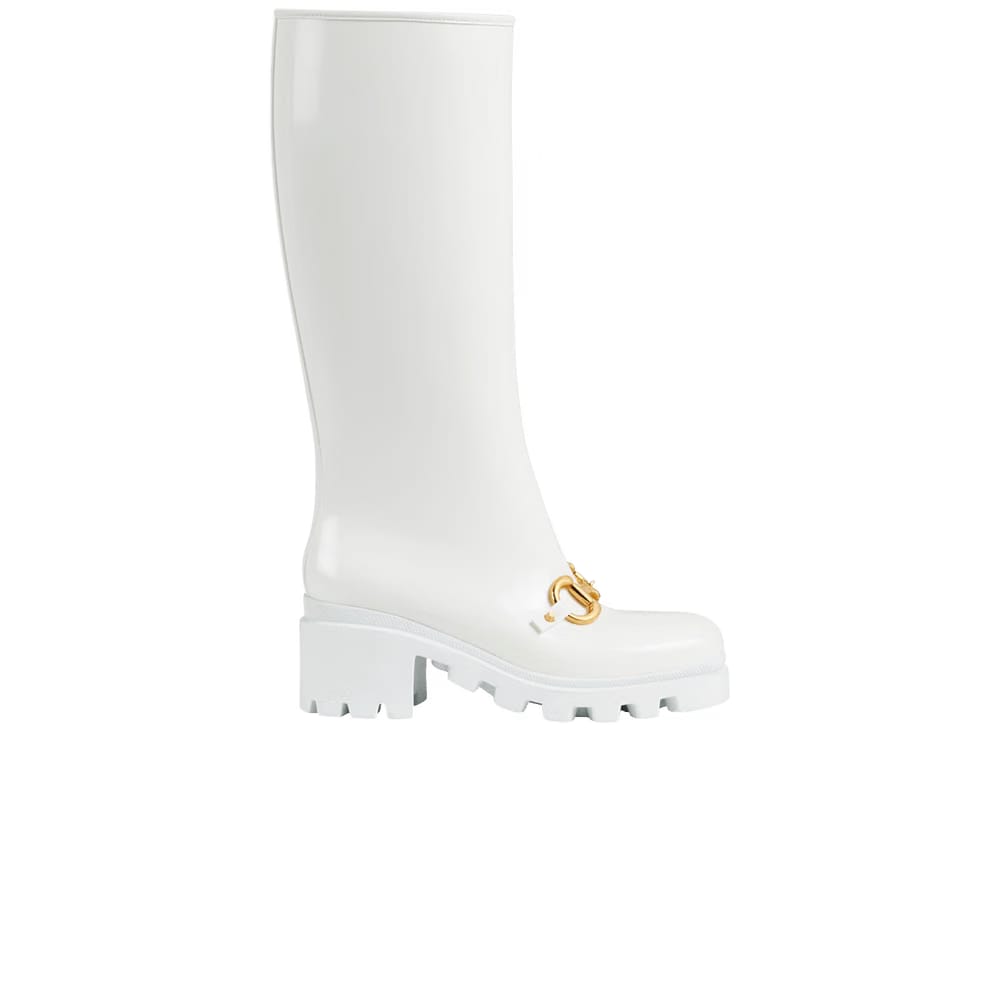 Gucci Wmns Horsebit Knee-High Boot 'White'