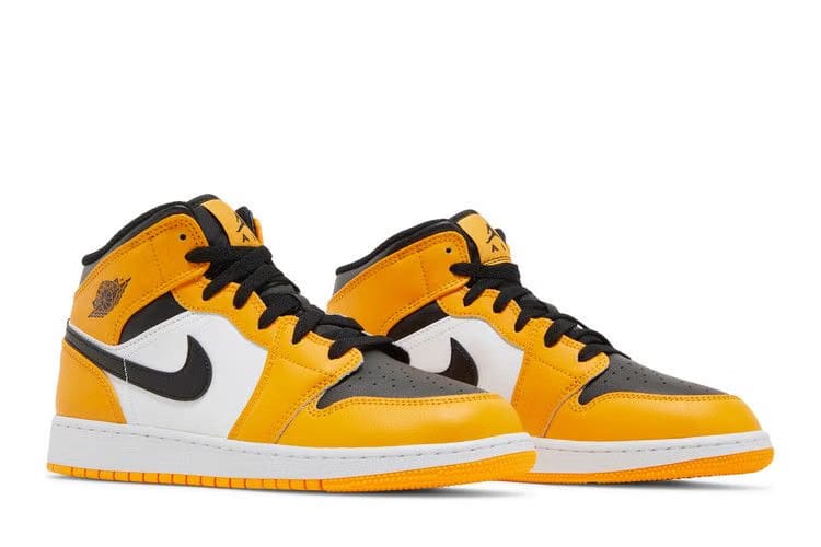 Air Jordan 1 Mid GS Reverse Yellow Toe
