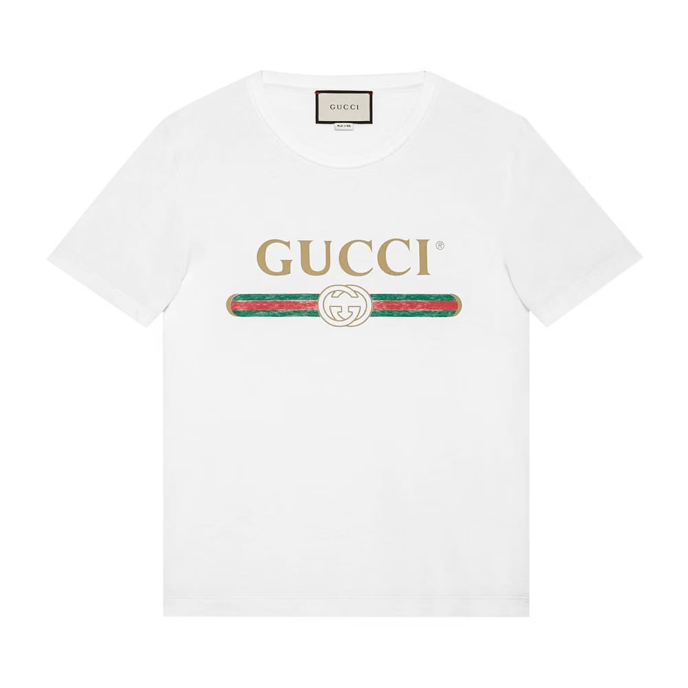 Gucci Washed Jersey Oversize T-Shirt White