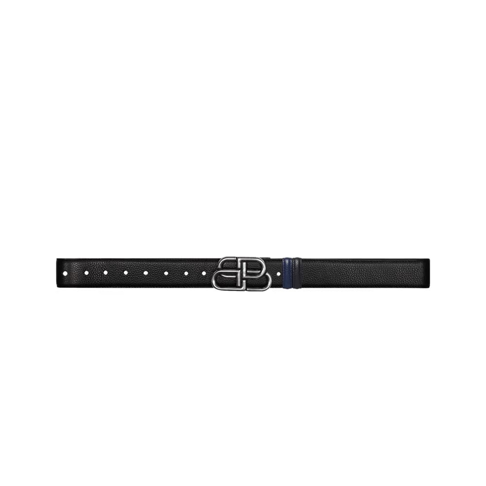 Balenciaga BB Rev Logo Belt Black/Navy