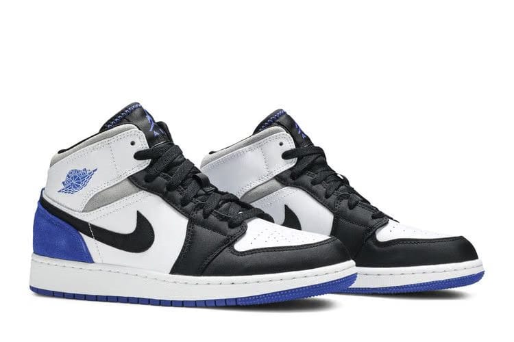 Air Jordan 1 Mid SE GS Royal Black Toe