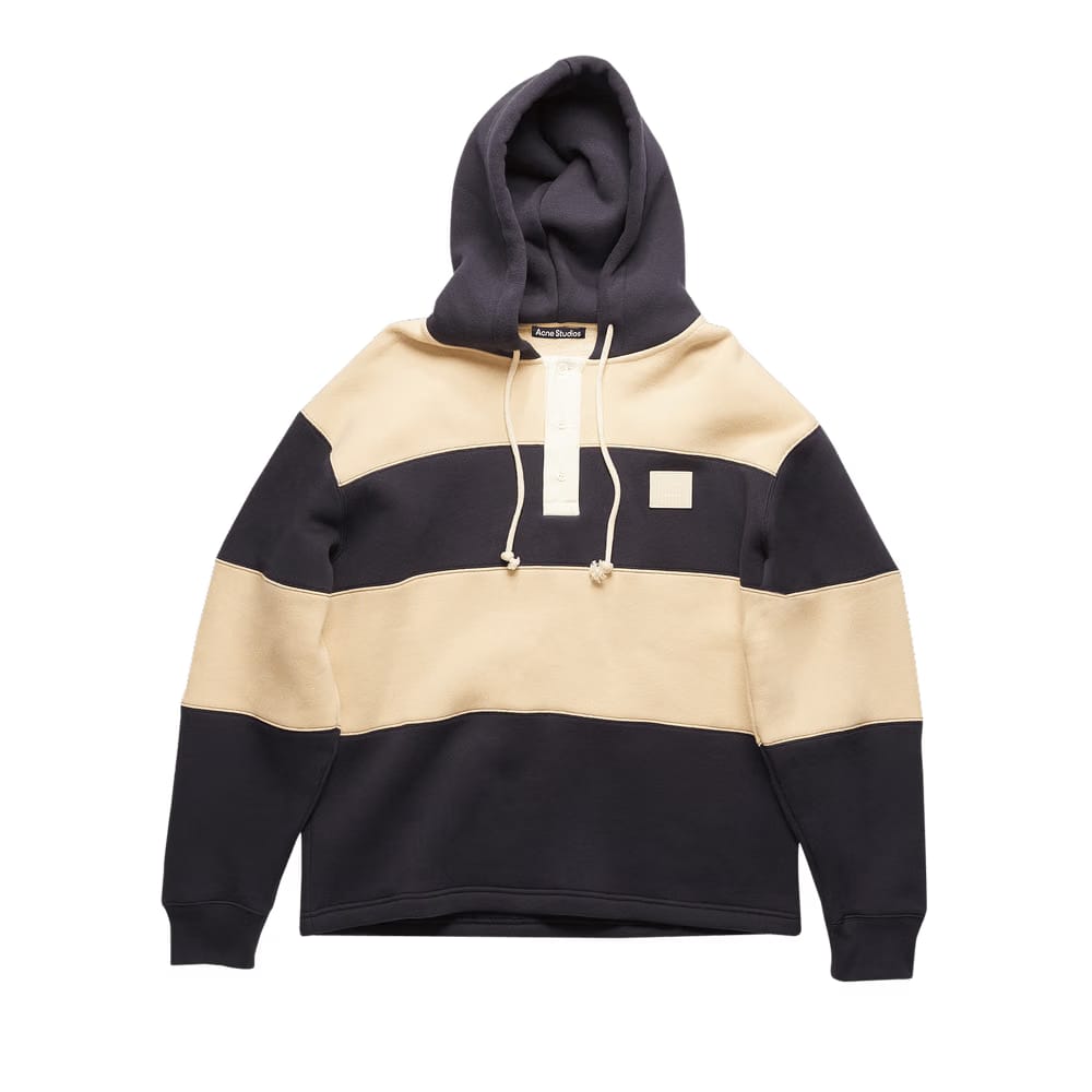 Acne Studios Hooded Rugby Sweatshirt Navy