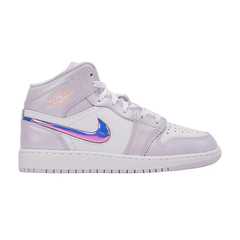 Air Jordan 1 Mid SE GS Barely Grape Atomic Pink