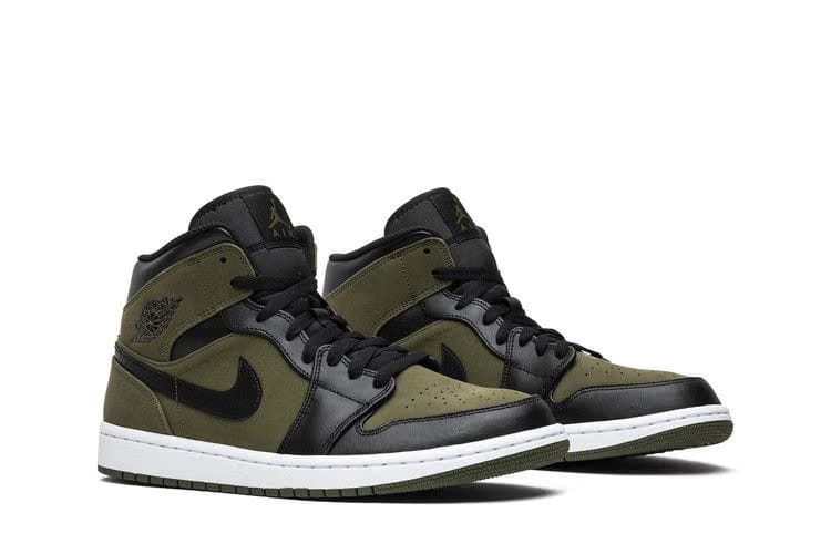 Air Jordan 1 Mid Olive Canvas