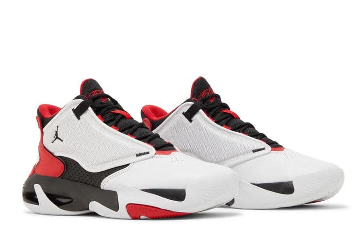 Air Jordan Max Aura 4 White Black University Red