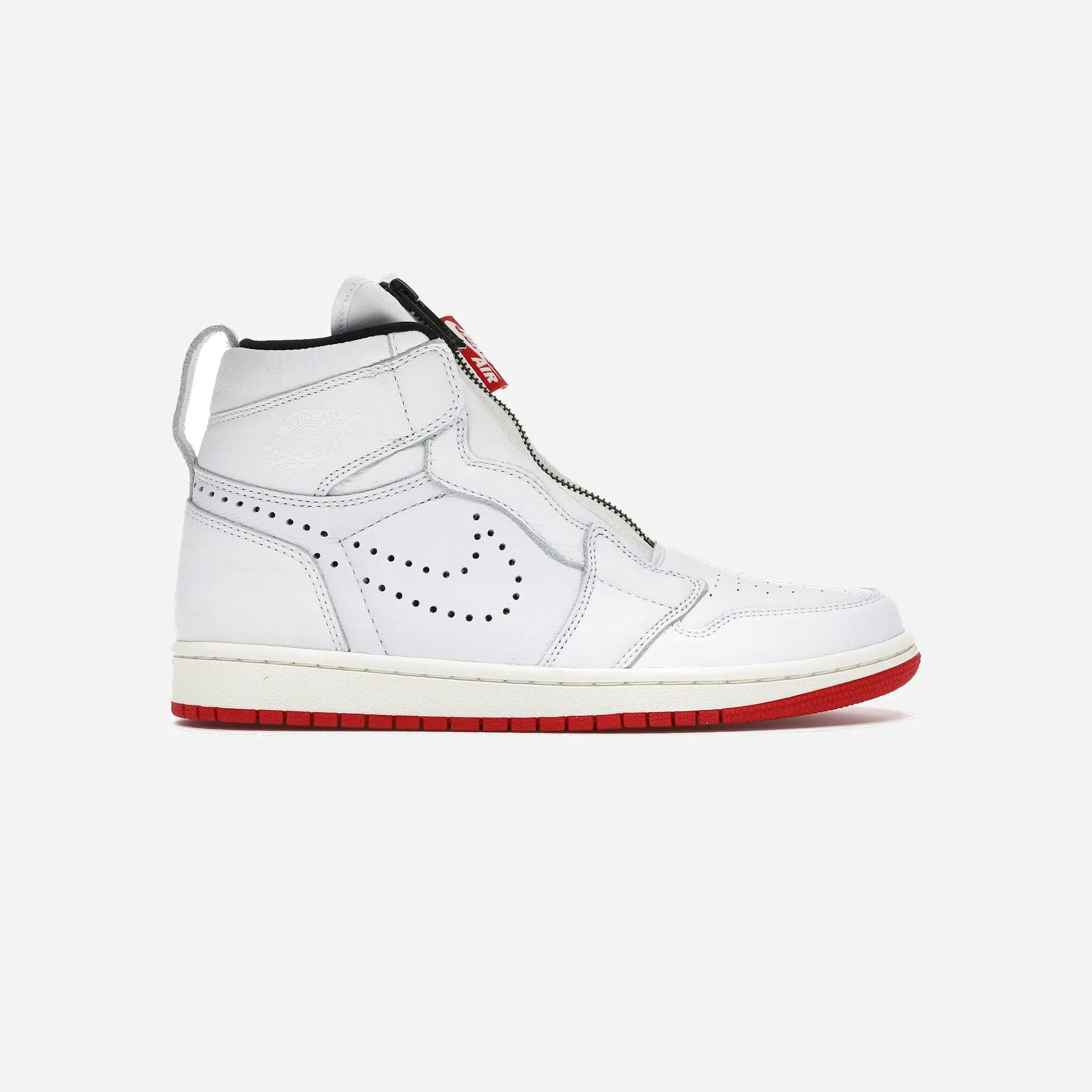 Air Jordan 1 Retro High Zip White University Red