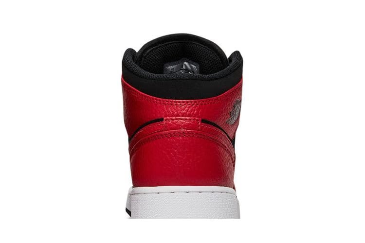 Air Jordan 1 Mid GS Black Gym Red