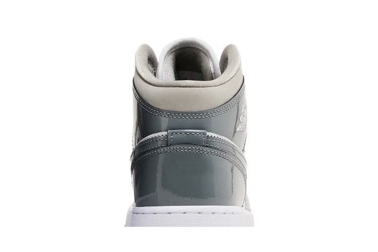 Air Jordan 1 Mid SE GS Patent Cool Grey