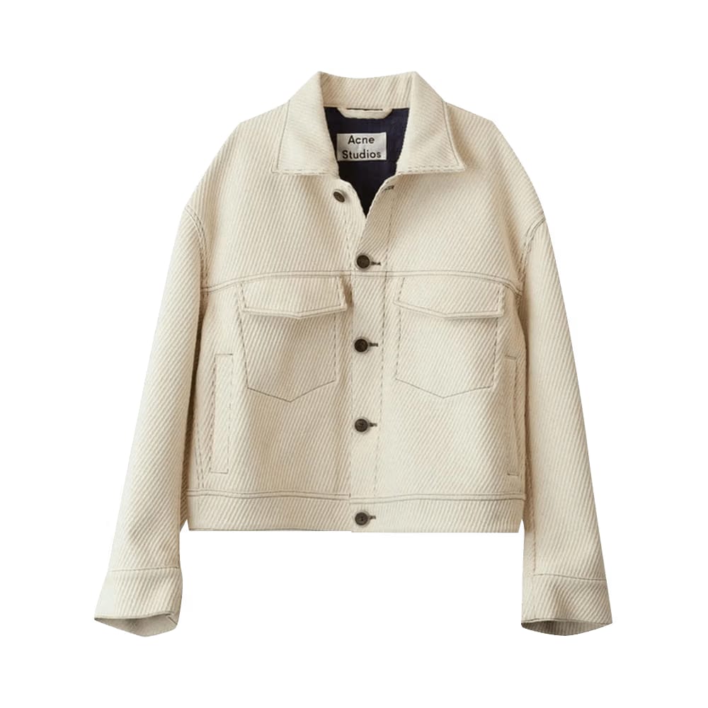 Acne Studios Boxy Crop Jacket Ivory
