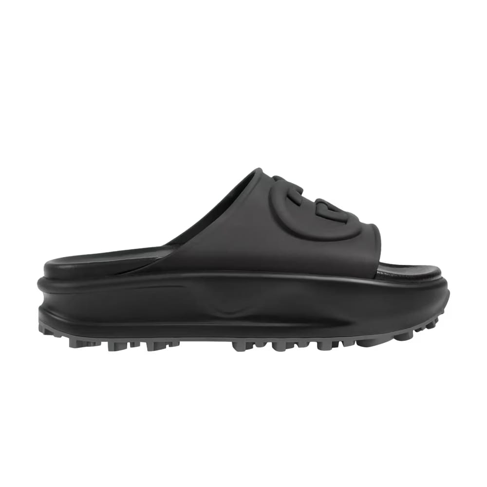 Gucci Wmns Slide Sandal 'Interlocking G - Black'