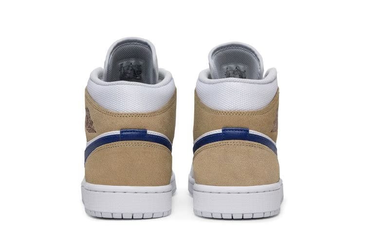 Air Jordan 1 Mid White Khaki Blue Void