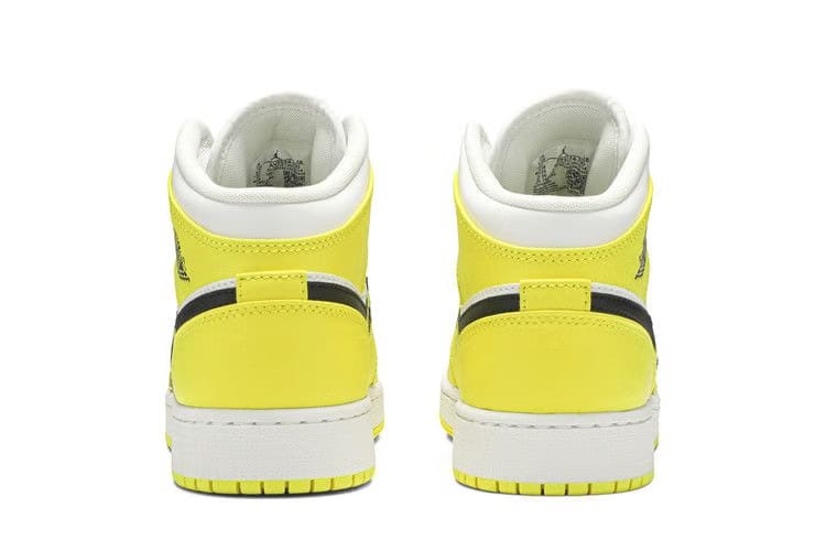 Air Jordan 1 Mid SE GS Rose Patch - Dynamic Yellow